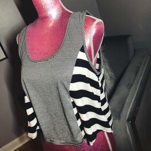 Loose striped tank top